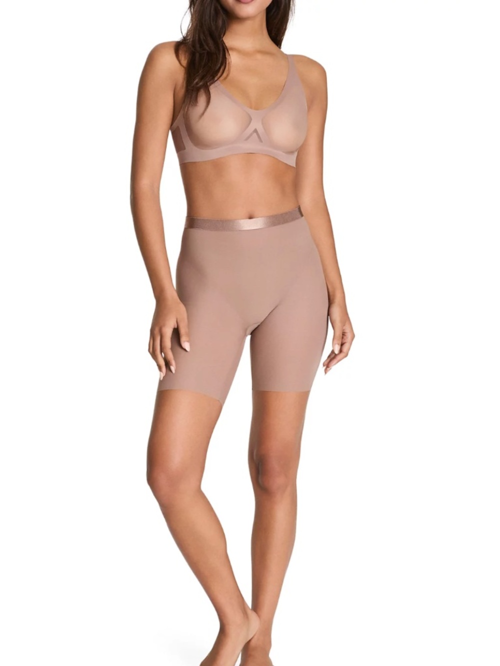 SPANX Mid-Thigh Short 10541R 2X Cafe Au Lait